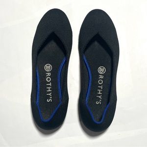 ROTHY’S The Flat Sustainable Shoe in Black size 7